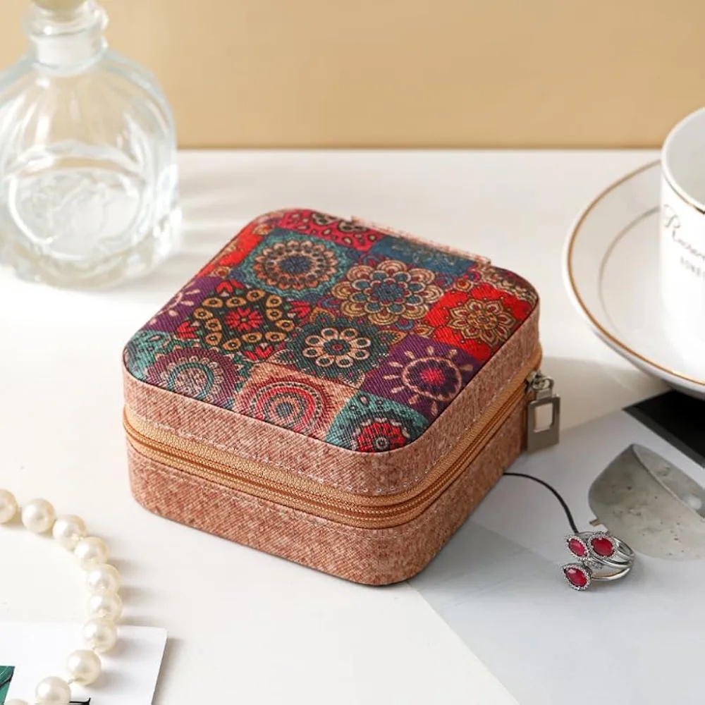 Travel Jewelry Box Organizer | Compact & Stylish Storage Case